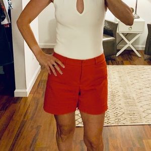 White House Black Market Orange Shorts Size 2